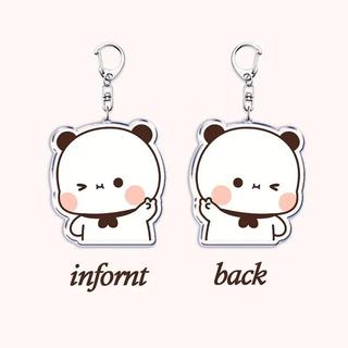 Super Cute Bubu Dudu Keychains Baby Yier Bear Panda Keyring for Accessories Bag Key Chain Jewelry Fans Couple Love F