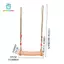 Gamchiano Xích Đu Bằng Gỗ Chắc Chắn Treo Cây Xoay Ghế Chơi Ngoài Trời Phòng Khách