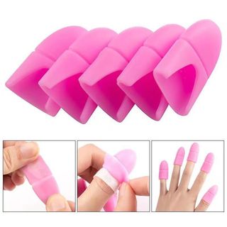 Vỏ ngón tay silicon Cross Stitch chống mài mòn, chống trượt, chống dính, kéo kim dễ tháo