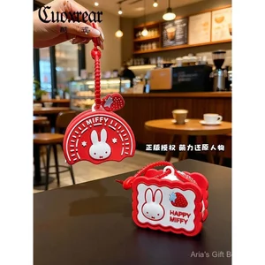 Ví đựng tiền xu Miffy được ủy quyền chính hãng Boris Tai nghe Bluetooth Lưu trữ hoạt hình Mặt dây chuyền Mini Sandwich