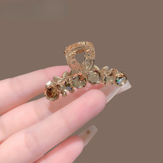 Ánh Sáng Sang Trọng Màu Champagne Kim Cương Giả Bướm Cho Kẹp Tóc, Điểm Nhấn Thời Trang
