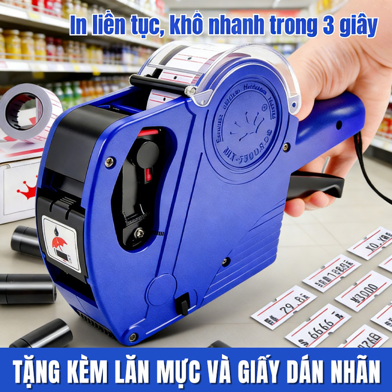Máy bắn giá tiền đa năng cầm tay, thiết kế cao cấp - Công cụ in nhãn giá sắc nét, bền bỉ cho công việc kinh doanh