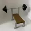 Jfory 1: 12Cale Trang Trí Cảnh Phụ Kiện Thực Tế Giá Barbell Băng Ghế Báo Chí Mô Hình Thu Nhỏ Nhà Búp Bê Trang Trí Cho Micro Cảnh