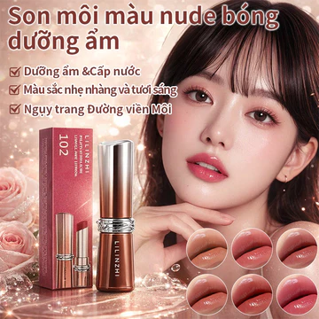 【Ánh Gương Bóng Nước/Mềm Môi Căng Mọng】Son Bóng Nước Thời Trang Hàn Quốc/Son Bóng Cao Cấp Cho Môi Khô Nẻ/Son Lì Dưỡng Ẩm Tông Nude Tự Nhiên/Son Nước Bóng Gương Cho Mọi Dịp/Son Bóng Lâu Trôi Cho Môi Ướ