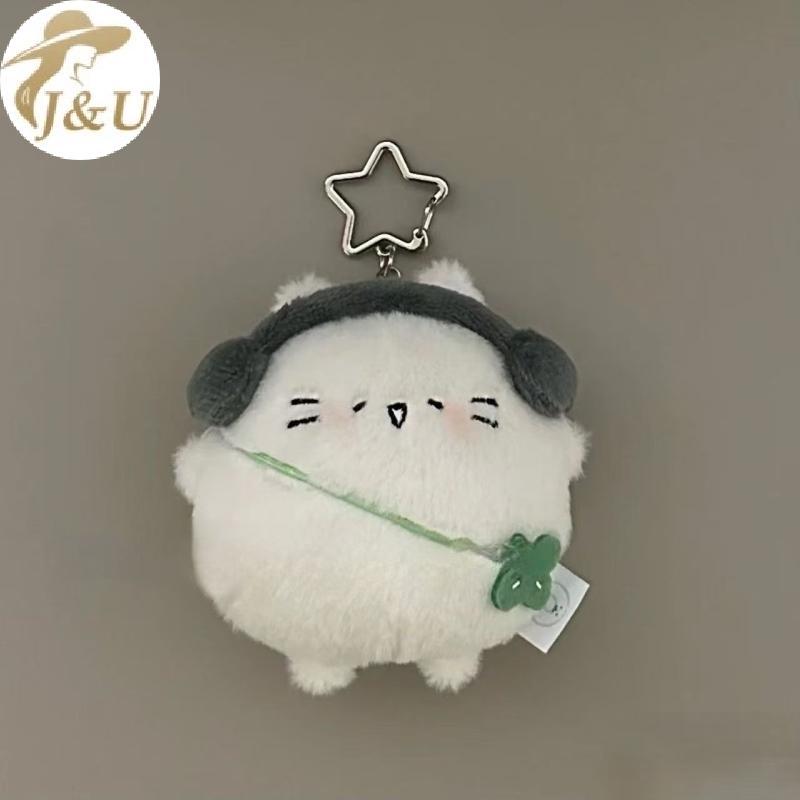 JU Hoạt Hình Dễ Thương Luy Cỏ Mèo Sang Trọng Búp Bê Đồ Chơi Kawaii Sang Trọng Búp Bê Móc Khóa Bapa Mặt Dây Chuyền Túi Phụ Kiện Trang Trí Quà Tặng VN
