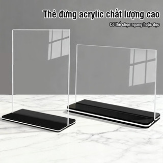 Bảng giá mica A6 A5 – Kệ bảng tên buffet mini, bảng giá mica để bàn cho quán cà phê, quầy bar