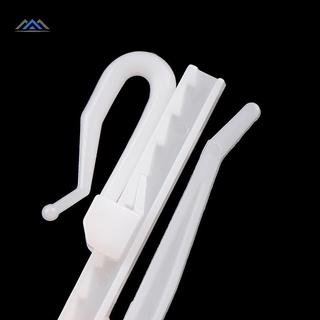 ELBBKG 10 Chiếc Rèm Treo Móc Nhẫn Cửa Sổ Nhựa Trắng Rèm Móc Cho Nhà Văn Phòng Rèm Phụ Kiện 7cm / 8.5cm Mới