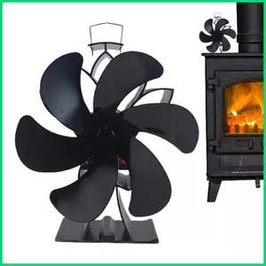 Quạt Bếp Gỗ Quạt Nhiệt Yên Tĩnh Quạt Bếp Quạt Nhiệt Lò Sưởi Quạt Tuần Hoàn Không Khí Ấm Bếp Gỗ Phụ Kiện jiwvn