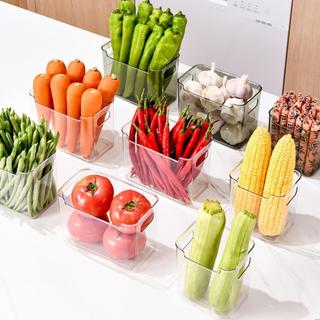 Giá sắp xếp tủ lạnh JOYFULLIFE, Hộp lưu trữ tủ lạnh dày có thể xếp chồng lên nhau, Hộp lưu trữ thực phẩm tiết kiệm không gian dung tích lớn đa chức năng Nhà tổ chức nhà bếp