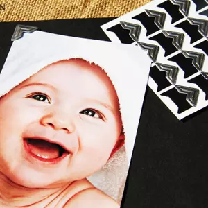 NS DIY Vintage Góc Ảnh Album Góc Stiers Giấy Kraft Khung Album Trang Trí Thêu Sò Trang Trí NS