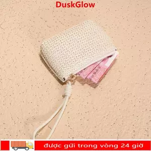 Ví DUSKGLOW, Ví đựng tiền xu ống hút Mini, Túi thay đổi dây kéo dễ thương dành cho nữ bé gái