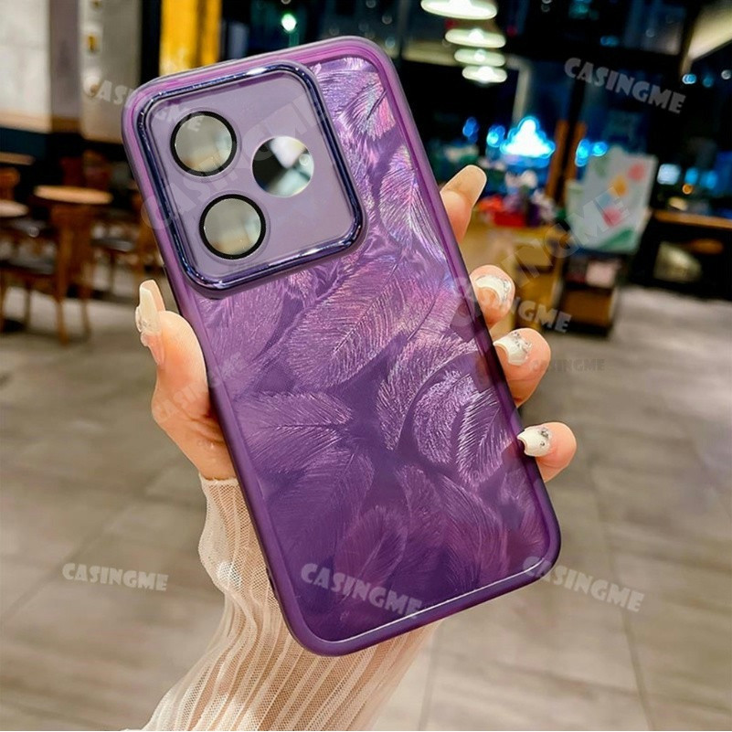 Realme Note 80 2026 Vỏ mềm silicon họa tiết lông vũ lấp lánh cho RealmeNote80 Realme Note80 Note 80 70 80x 5G 4G 2026 Vỏ điện thoại chống sốc Vỏ bảo vệ ống kính máy ảnh