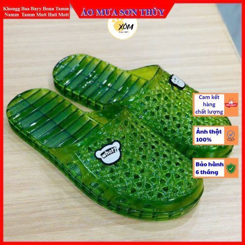 Dép sục nữ nhựa trong suốt bít mũi 136 có lỗ thoáng đi làm, văn phòng, công sở, nhà tắm chống trơn trượt