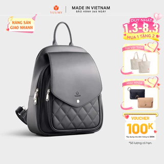 Balo Yuumy (Thời trang nữ đựng phối nắp gập - Balo da Seasand YBA108)