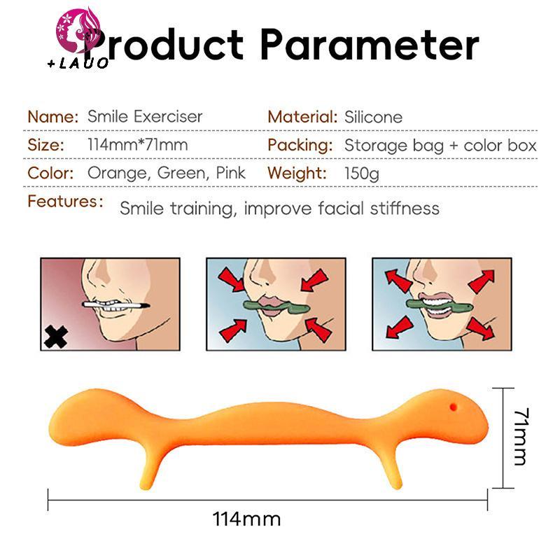 Springevenstar Di Động Cười Đào Tạo Corrector 3 Màu Cơ Kéo Dài Nâng Cơ Mặt Tập Thể Dục Silicone Mặt Tập Thể Dục Springevenstar
