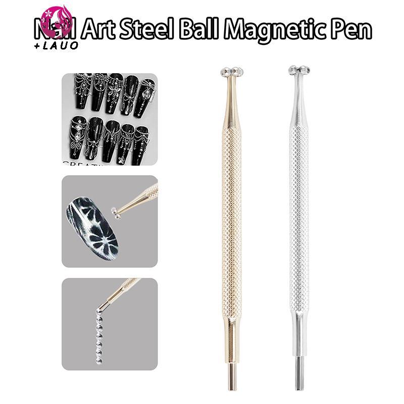 Springevenstar 1 / 2 Chiếc Chuyên Nghiệp Hai Đầu Móng Tay Nghệ Thuật Bút Từ Tính Độ Chính Xác Cao Mini Sắt Hạt Nam Châm Chấm Bút Dụng Cụ Làm Móng Tay Springevenstar