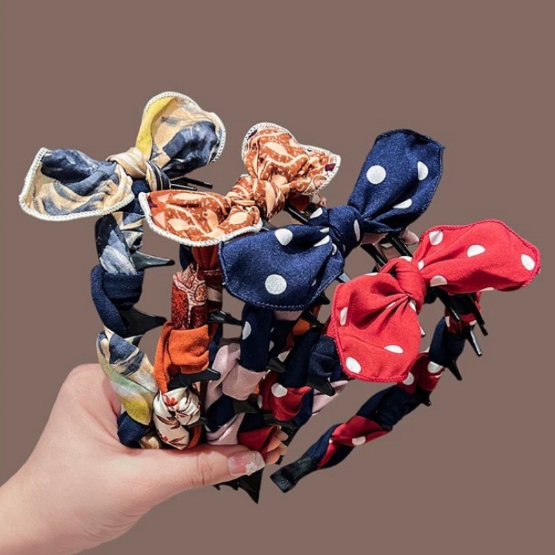 Băng đô nữ cổ điển thiết kế mới với răng chống trơn trượt, dễ vệ sinh, phù hợp để đội đầu và cố định tóc
