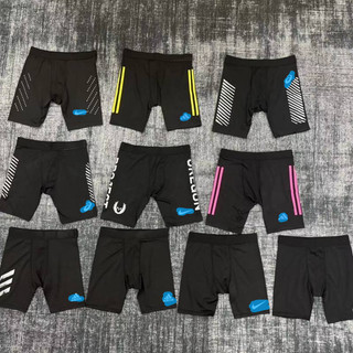 Track and Field High Elastic Training Sports Students Running Sports Five Points Breathable Short Elastic Quick-Drying Same Style 5tN1