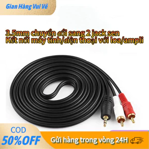 【48h】Dây âm thanh 1 ra 2 dài 1.5m, cung cấp giải pháp kết nối giữa thiết bị phát hiện đại với hệ thống âm thanh analog