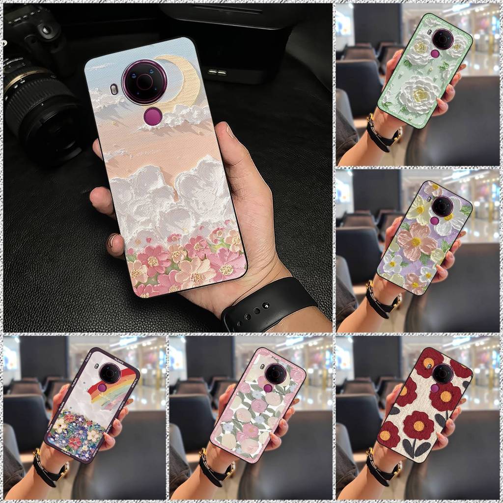 Túi điện thoại Nokia 5.4 hoạt hình dễ thương, bọc toàn bộ, TPU mặt sau, thiết kế thời trang, bảo vệ chống va đập