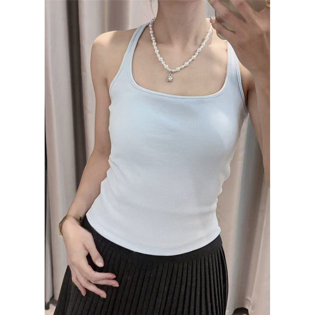 Dây Thể Thao Camisole Nữ Tập Hợp Áo Ngực Lưng Đẹp Chạy Bộ Quần Lót Có Miếng Lót Ngực