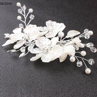 Misa Cô Dâu Pha Lệ Ngọc Trai Hoa - Trang Sức Cưới Cho Tóc Sang Trọng