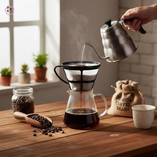 Nylon Hình Nón Lọc Cà Phê Để Pha Bằng Tay Rót Trên Cà Phê Trà Nhỏ Giọt Cho Bạn Bè Gia Đình Nhà Bếp Quà Tặng