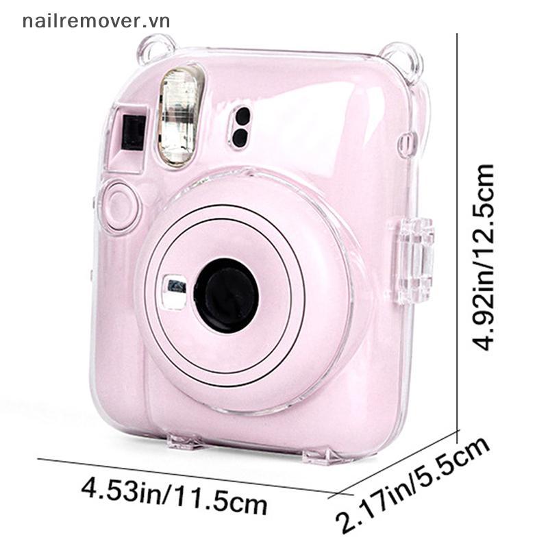 [NR] 1 Vỏ Máy Ảnh Pha Lê Sáng Bóng Cho Instax Mini 12 Túi Bọc Lấp Lánh Trong Suốt Có Dây Đeo Cho Instax Mini 12 MỚI