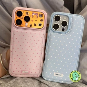 Ốp điện thoại hình chấm bi thanh lịch cho Redmi Note 14 Pro Plus K90 Pro Max K80 K70 Ultra K60 Pro 5G 4G Vỏ da PU Vỏ mềm chống sốc phong cách Ins dễ thương