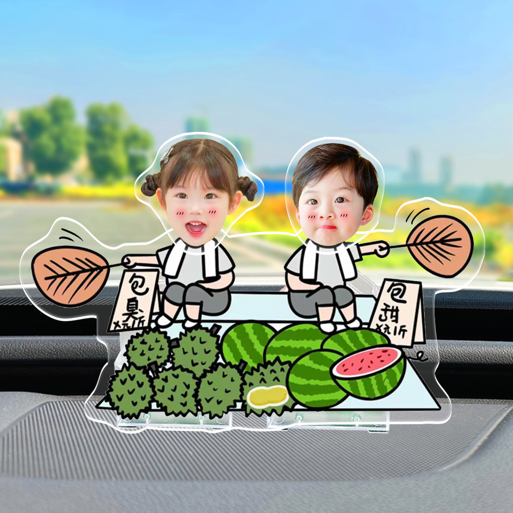 Xe lắc đầu đồ trang trí tùy chỉnh hình đại diện cặp đôi hình ảnh bàn trang trí nội thất xe ô tô ĐH