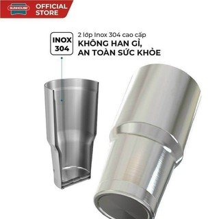 (TẶNG KÈM TÚI+ỐNG HÚT) LY GIỮ NHIỆT SUNHOUSE 900ML