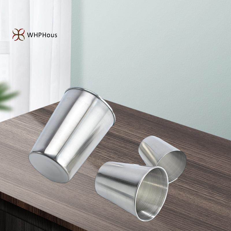 < WHPHous-t > Cốc uống nước lạnh bằng thép không gỉ, cốc nước bằng thép không gỉ, không dễ vỡ, có thể ổn định, có thể tái sử dụng, thích hợp cho trẻ em Trave Nice