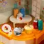 HFTOY 1 / 12 Nhà búp bê Bếp than Mini Ấm đun nước Mô hình bình xăng Nhà búp bê Đồ dùng nhà bếp Búp bê Phụ kiện trang trí nội thất nhà cửa ~