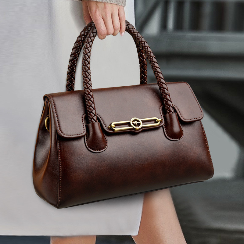 Authentic women's bag, new handbag, large-capacity shoulder bag, high-quality, stylish, simple, versatile crossbody bag