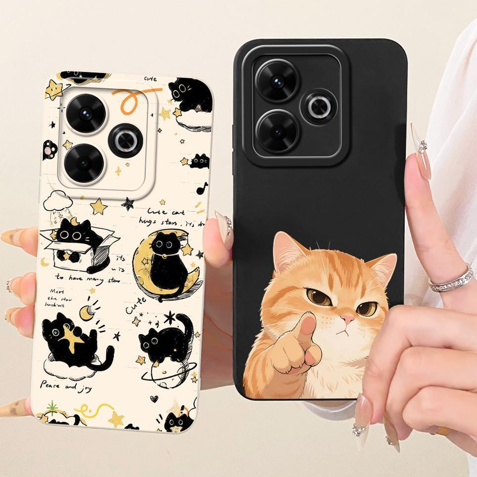 Ốp Điện Thoại Cho Xiaomi Redmi 13x 4G / Redmi 13 4G 5G Vỏ Silicon Lỏng Hoạt Hình Rồng Ngộ nghĩnh Mèo Biển Họa Tiết Ốp Lưng