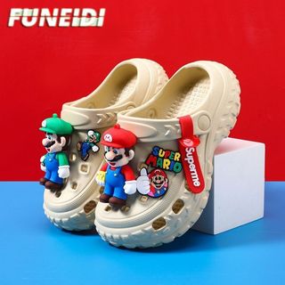 Dép sục Super Mario cho bé – Dép EVA chống trượt mềm nhẹ, dép hoạt hình đi biển mùa hè