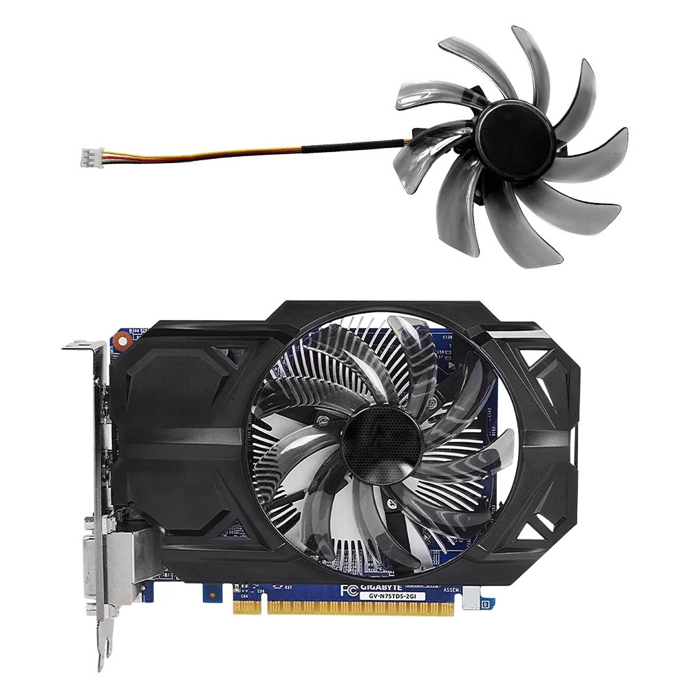 N​Ew 95MM T129215SM GTX750 GTX750Ti Quạt Card Video Cho Ggabyte GTX 750 750Ti ITX Thay Thế Card Đồ Họa GPU Quạt