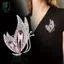 Thổ Cẩm Pha Lê Tím Tính Khí Bướm Ánh Sáng Sang Trọng Corsage Kim Cương Giả Quyến Rũ Huy Hiệu Chân Cho Nữ Quần Áo Phụ Kiện