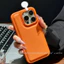 Ốp Lưng Cho IPhone 16 17 11 13 15 14 12 Pro Max Air XR X XS MAX 16 Plus Vỏ chống sốc kết cấu da tối giản đầy màu sắc