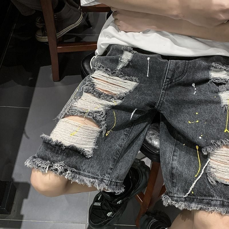 Quần Jean Nam Hợp Thời Trang, Lót Lông Cừu Rời và Chi Tiết Rách Denim Phù Hợp Nhiều Kích Cỡ