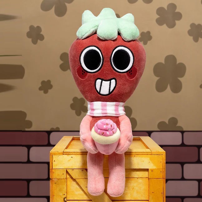 SQ5 Dandy 's World Sprout Seedly Plushie Game Merch Búp bê sang trọng dâu tây dễ thương với Cupcake QS5