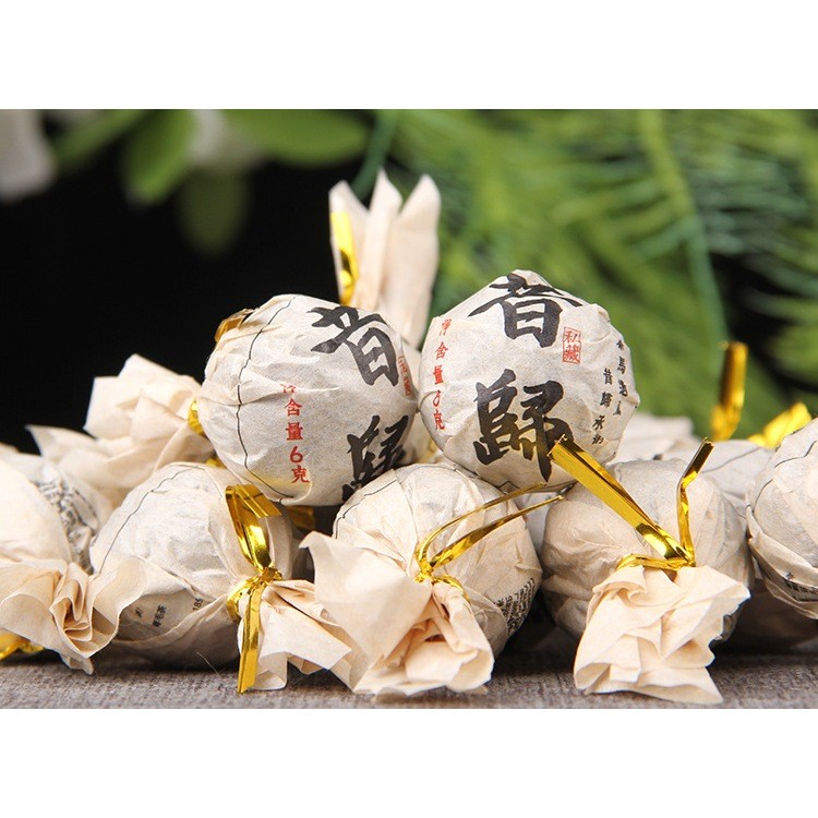 (05 VIÊN DÙNG THỬ) Trà Phổ Nhĩ Sống Tây Quý Long Châu, Sản Phẩm Tốt Cho Sức Khỏe