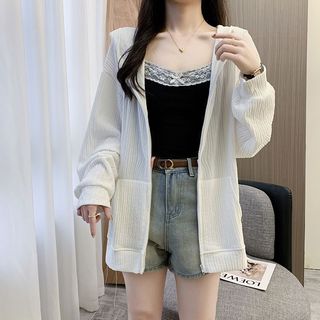 Áo khoác nữ chống nắng, phong cách Hàn Quốc, chất liệu vải sợi Polyester