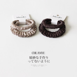 CHUANYE Phong Cách Hàn Quốc Xếp Ly Satin Scrunchy Dây Buộc Tóc Nữ Phong Cách Mới Tinh Tế Tất Cả Trận Đấu Dây Cao Su Đuôi Ngựa