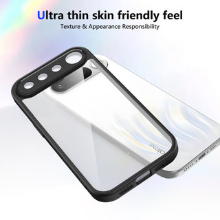 Dành Cho Realme 16 5G Ốp điện thoại Cứng Aryclic Trong Suốt Khung Silicon Mềm Chống Rơi Mỏng Bao