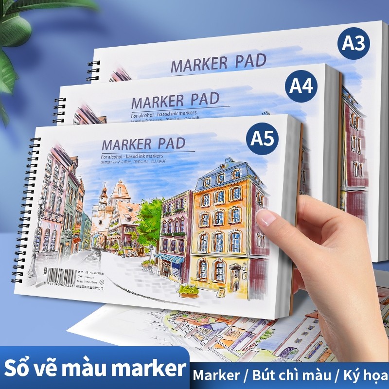 Vở Vẽ Phù Hợp Cho Học Sinh Mỹ Thuật, Với Chất Liệu Giấy Dày Cao Cấp, Có Đầy Đủ Các Kích Thước Như A4 Và A5