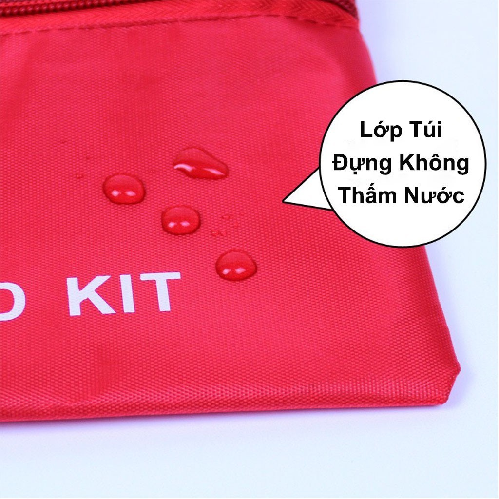 【COD】Túi đựng đồ cứu thương mini trên xe hơi với nhiều ngăn chứa, tiện lợi.