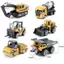 HFTOY Crane Tru Car Set Đỗ Xe Đồ Chơi Hợp Kim Kỹ Thuật Xe Máy Kéo Máy Xúc Bé Trai Xây Dựng Cho Trẻ Em Quà Tặng Sinh Nhật ~