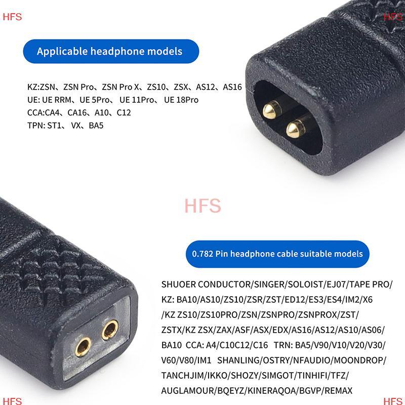 [HFS] 0,78mm Nữ Sang QDC Nam Tai Nghe Kết Nối Bộ Chuyển Đổi Tai Nghe Cho KZ ZSN ZSN Pro ZSN Pro X ZS10 ZSX AS12 AS16 Bộ Chuyển Đổi MỚI