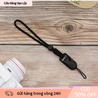 【vạn】Dây đeo cổ tay máy ảnh dệt tay chống rơi có khóa xoay linh hoạt, chống rơi, an toàn cho máy ảnh giá trị cao.